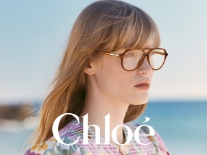 Chloé model med briller