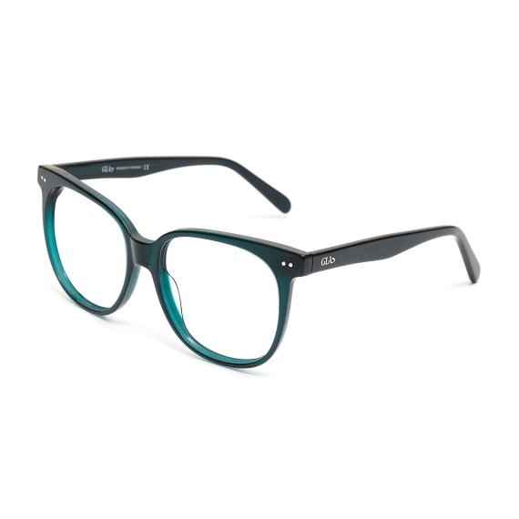 Glas Lukulasit Maya Deep Green Blue Light